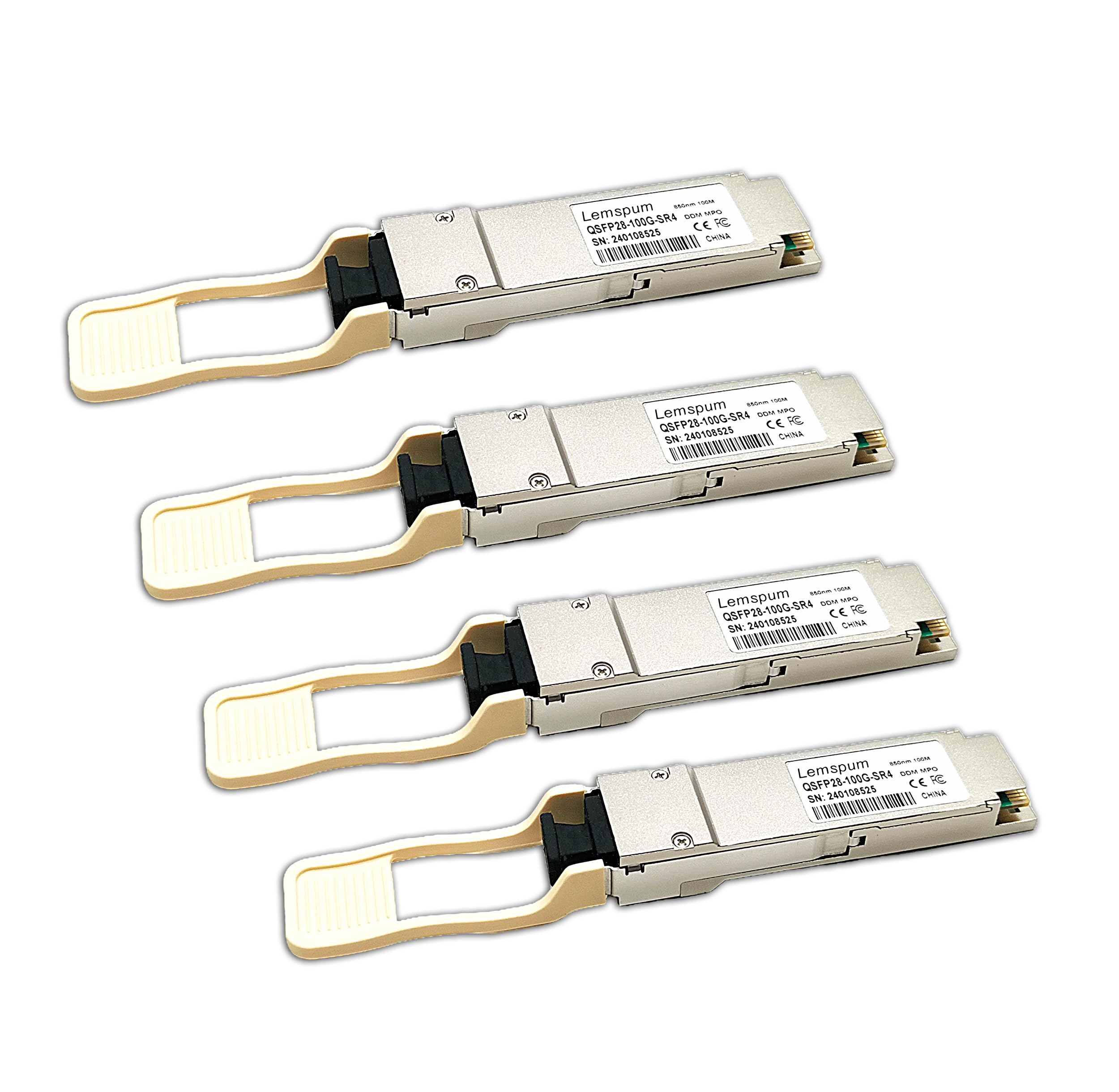 Amazon.com: 4Pack 100G SR QSFP28 Multimode Module 100GBASE-SR4