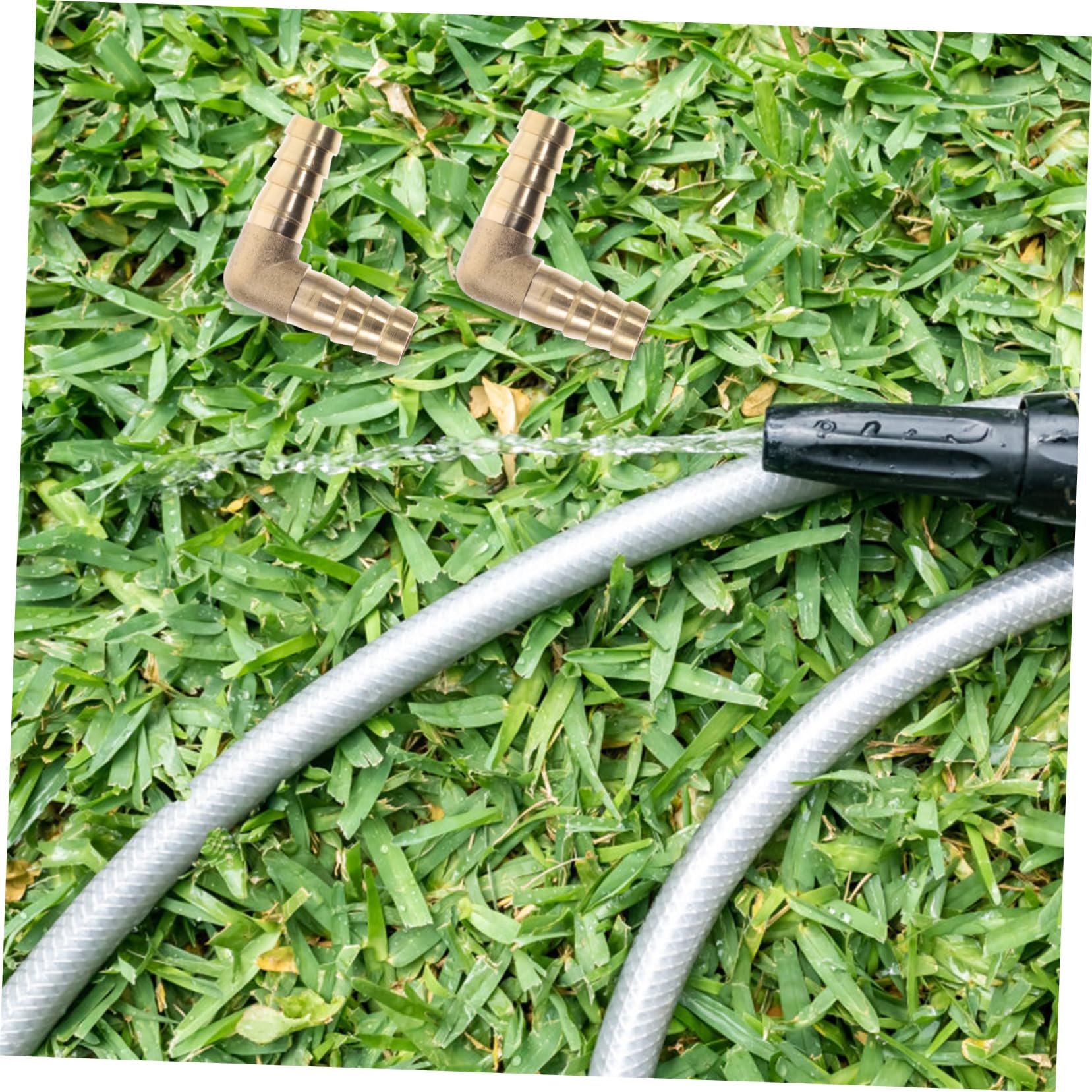 Accesorios Pex 1/2 Codo 90° de Cobre 10 Piezas Amarillo | Conexión Rápida y Desmontaje Sencillo, Prevención de Fugas, para Latiguillos de Fontanería y Gas