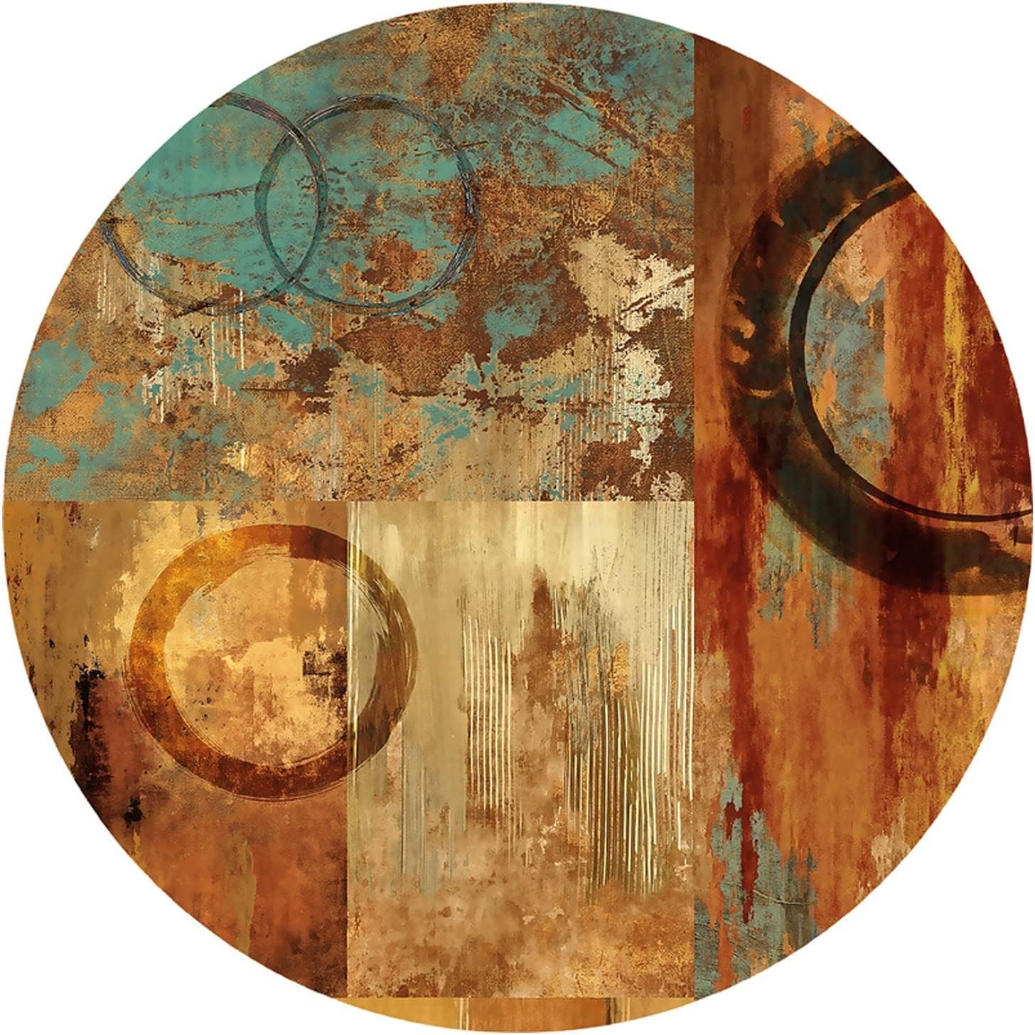 Tapis rond pour salon chambre à coucher déco sol 300 cm