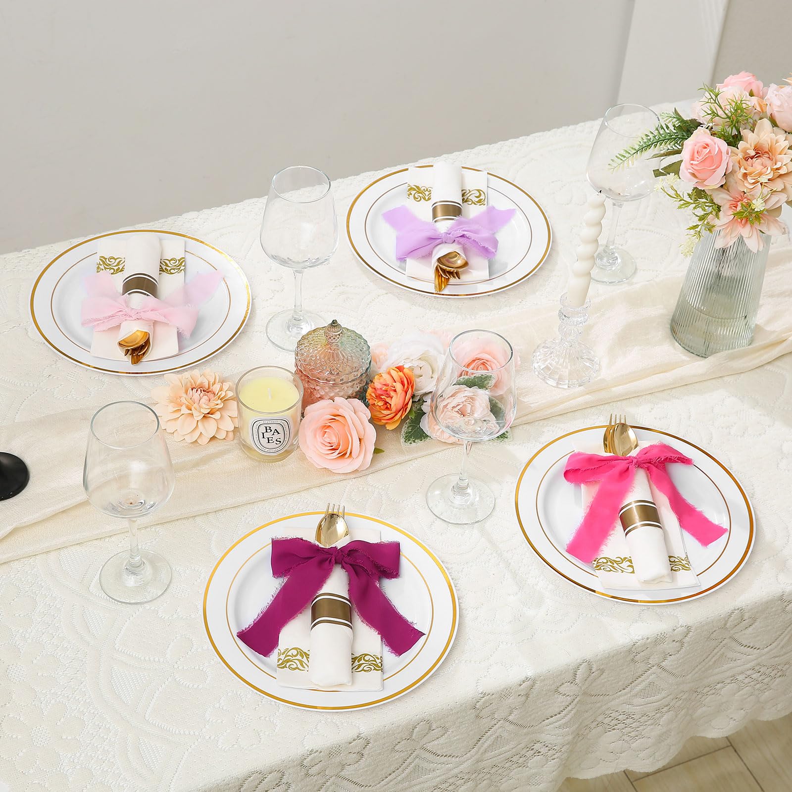 Pretty Jolly Nastro in chiffon increspato per bouquet di fiori da 5 cm