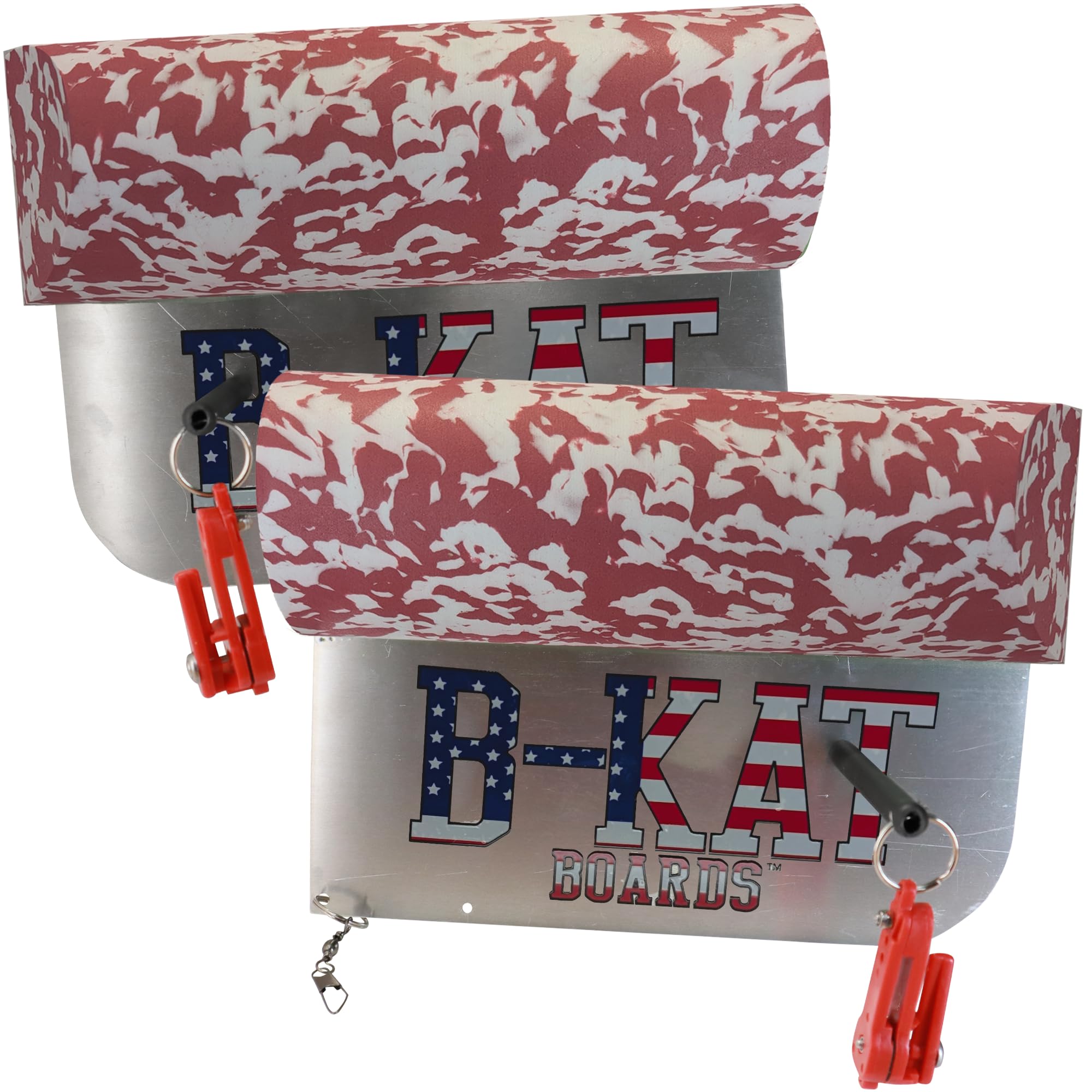 B-Kat Boards Catfishing Planer Boards, Reversible Side Planer, for Trolling, Dragging, Anchor Boat Fishing, Set of 2 Boards, Made in The USA