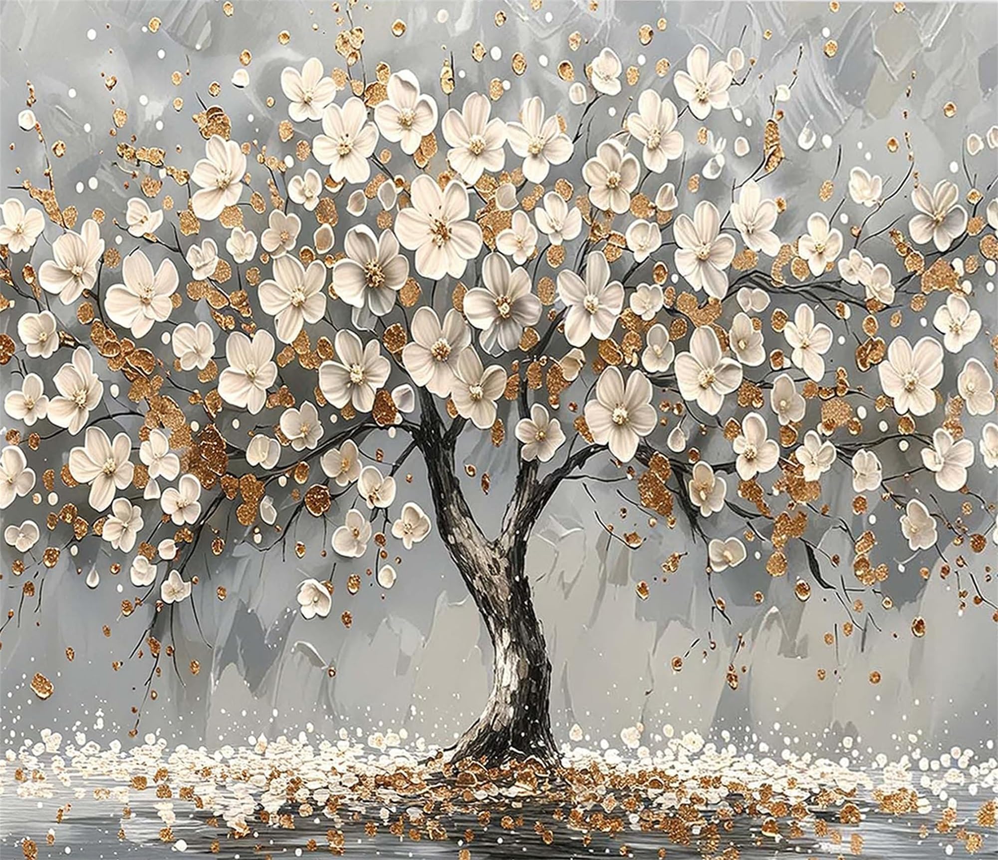 Zhosoho Tree Paint By Numbers For Adults,Diy Painting Kits For Adult,Color By Numbers,Paint By Number Canvas Crafts Watercolor For Beginner Home Decor (Tree)