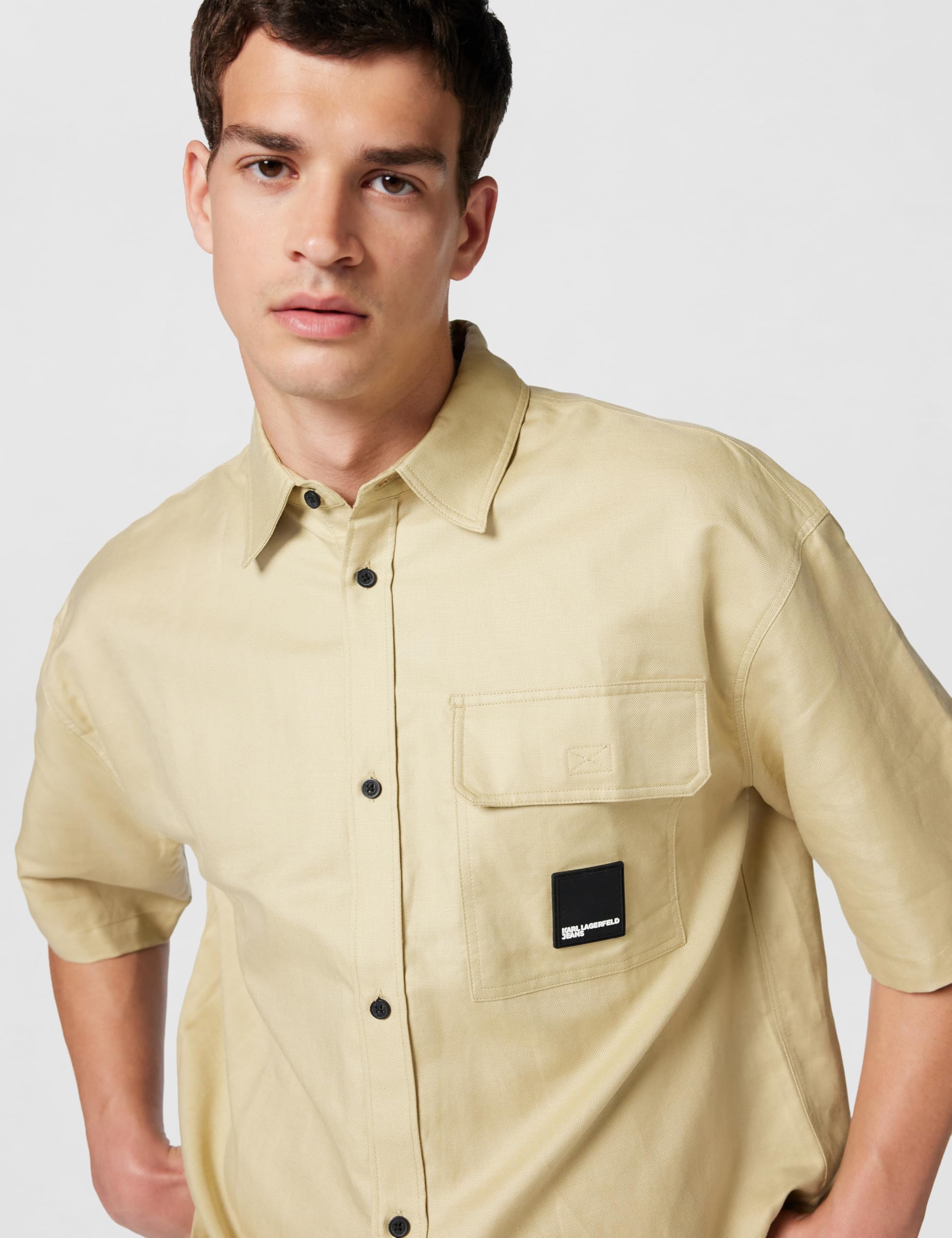 Karl Lagerfeld Jeans Herren Short Sleeves Summer Shirt Shirt (1er Pack)