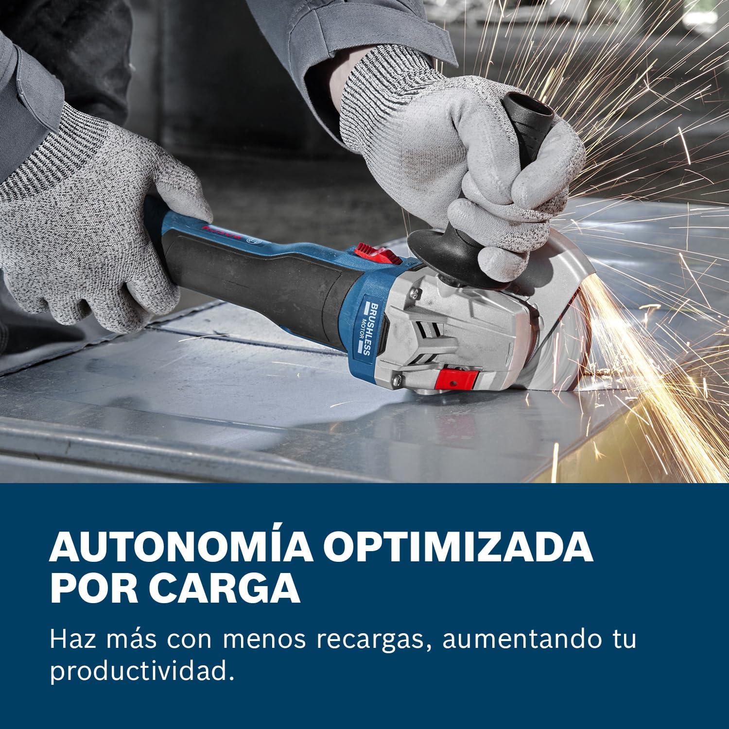 Bosch Professional 18V System amoladora angular a batería GWS 18V-8 (diámetro del disco de 125 mm, sin batería/cargador)