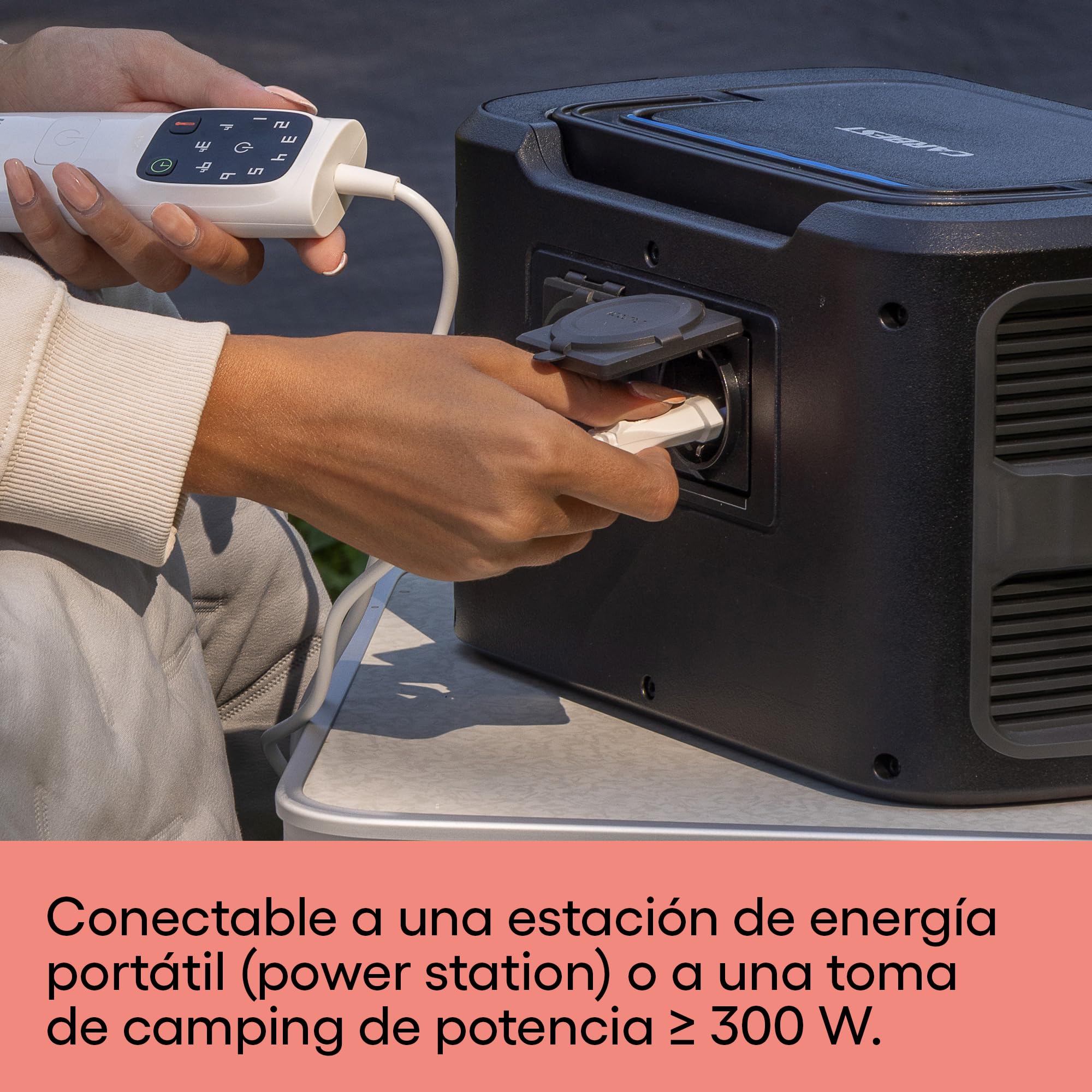 Daga CaldoPlaid Adapto Camping, Manta Eléctrica ideal para autocaravana, caravana, tienda de campaña, 160x120 cm, Bajo consumo, Tecnología Adapto, Segura, Calentamiento rápido, 6 Temperaturas, Lavable