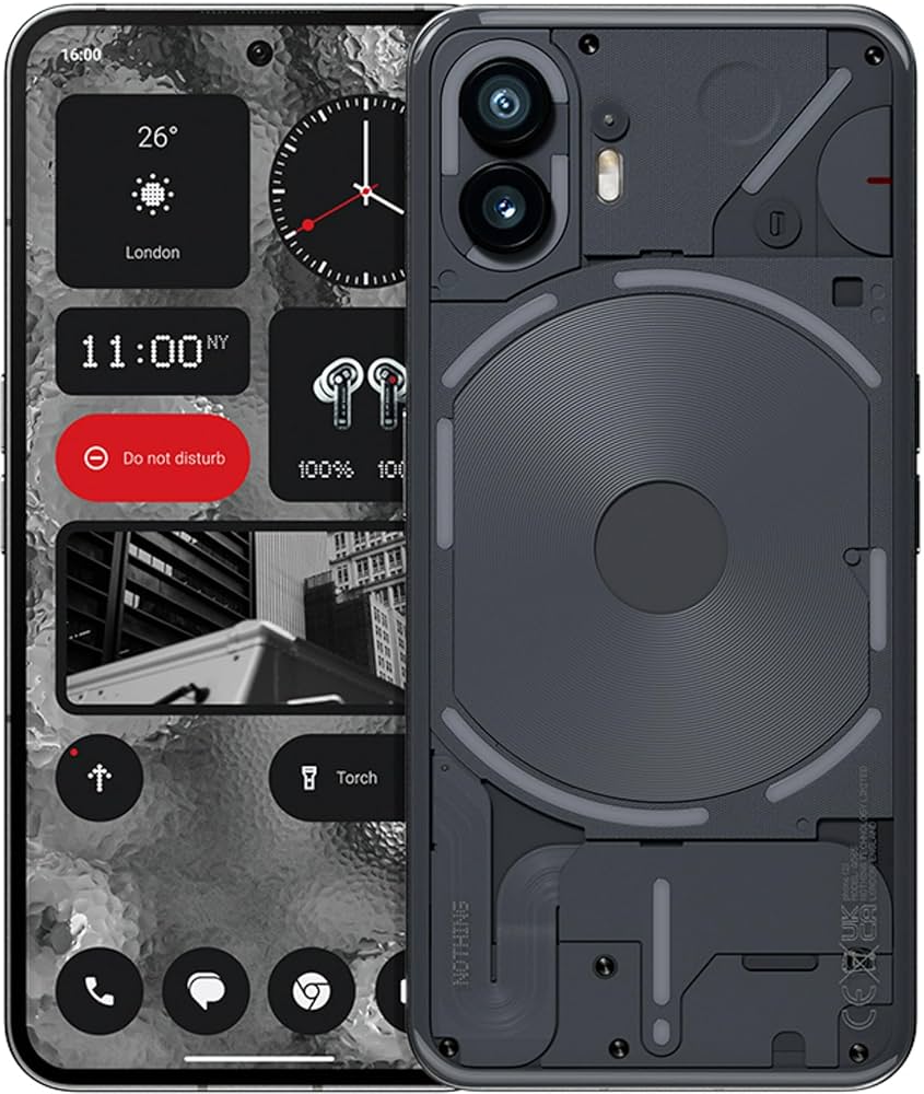 Nothing Phone(2) Dark Grey　8GB/128GB Nothing Phone (2) (Dark Grey, 128 GB) (8 GB RAM) : Amazon.in