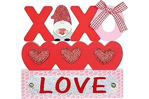 DECSPAS Valentine's Day Decorations: Adorn Your Mantle with Love's Embrace