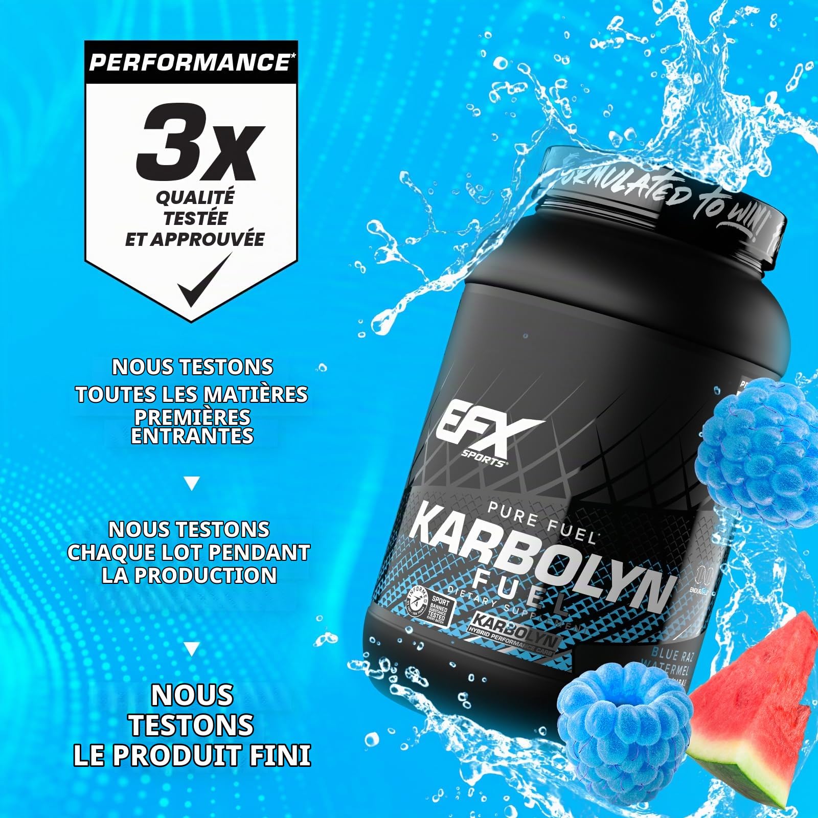 KarboLyn Blue Razz Watermelon 4.4 lbs