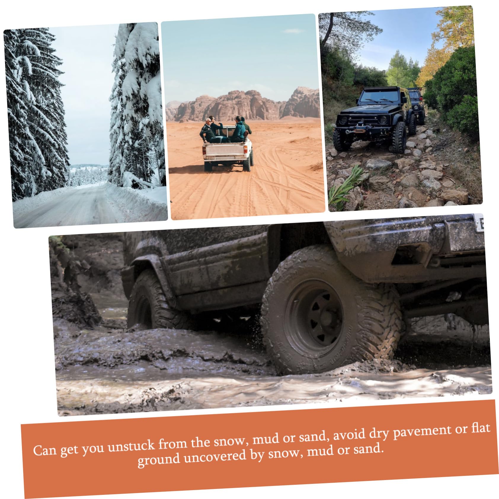 HOLIDYOYO Automobile Anti-skid Chains 10 Pack Tire Emergency Car Chain Nylon Protects Your Hands