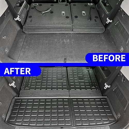 Miniatura 2 de Rongtaod Tapete de carga compatible con Nissan Pathfinder 2022 2023 2024 Tapete de carga para maletero, tapete de TPE para todo tipo de clima,