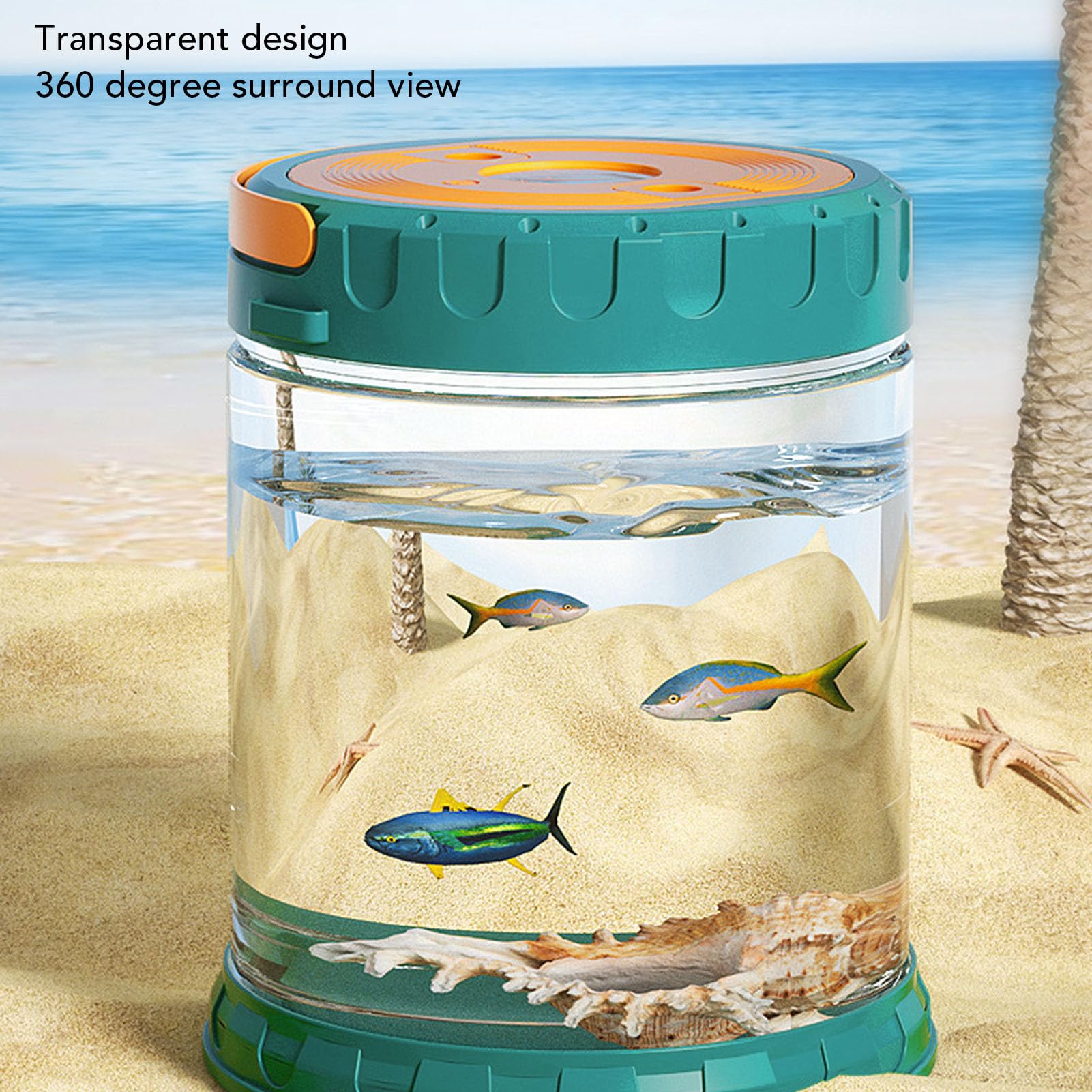 Srliya Ensemble de Jouets de Plage pour Enfants, Kit D'exploration, Kit D'aventure en Plein Air, Ensemble de Jouets de Plage, Outils de Sable Portables en Plastique avec Couvercle