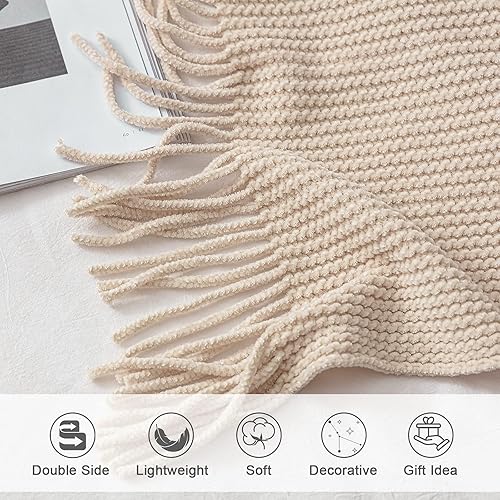 Miniatura 4 de lifein Manta de otoño para sofá, suave y bohemia, acogedora manta de felpilla de punto, manta ligera de granja pequeña para otoño, mujer, cama,