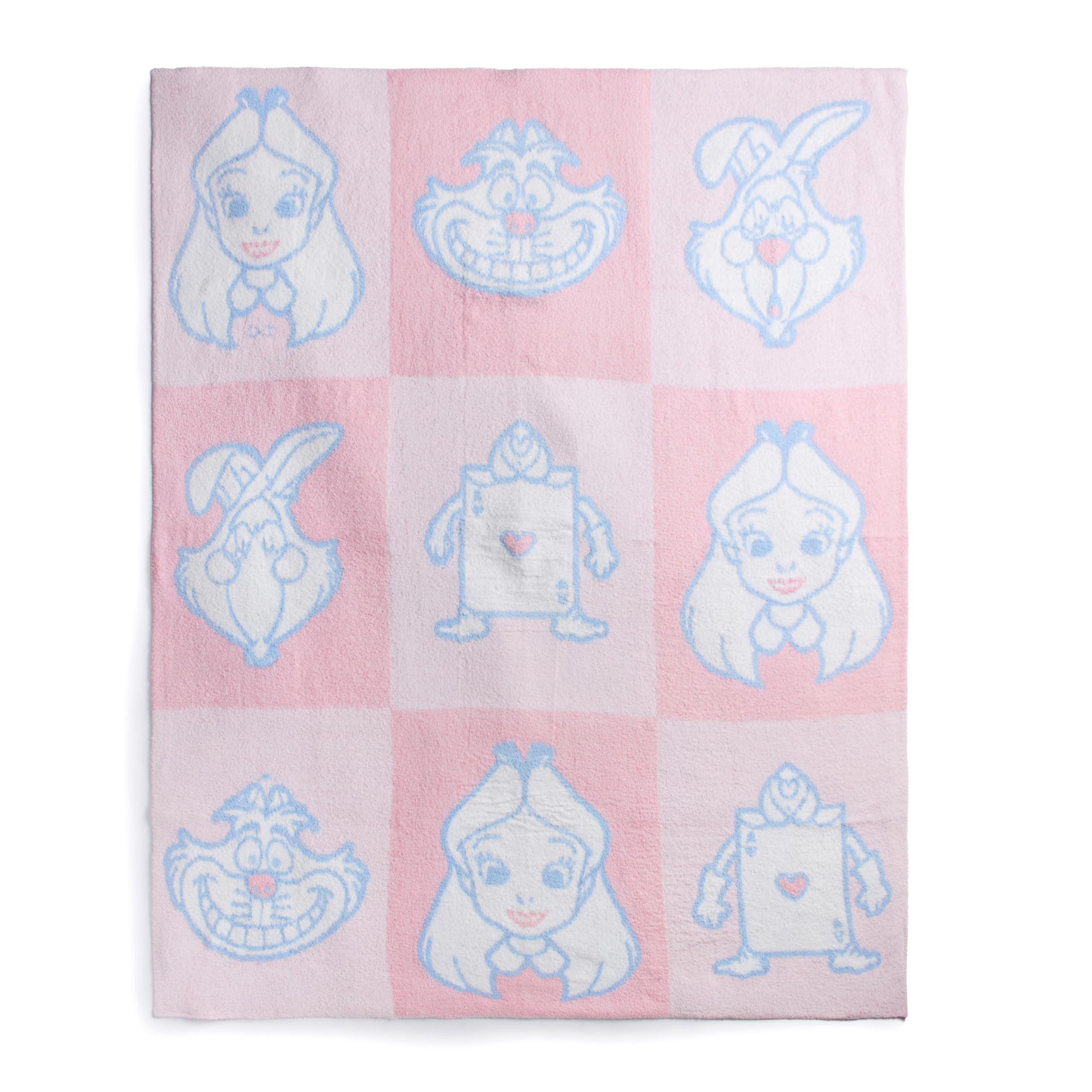 Jay Franco Kids Feather Knit Blanket – 50" x 60" Inch Soft &amp; Cozy Plush Throw for Bedroom &amp; Couch Décor, Official Licensed Product, Pink - Alice in Wonderland