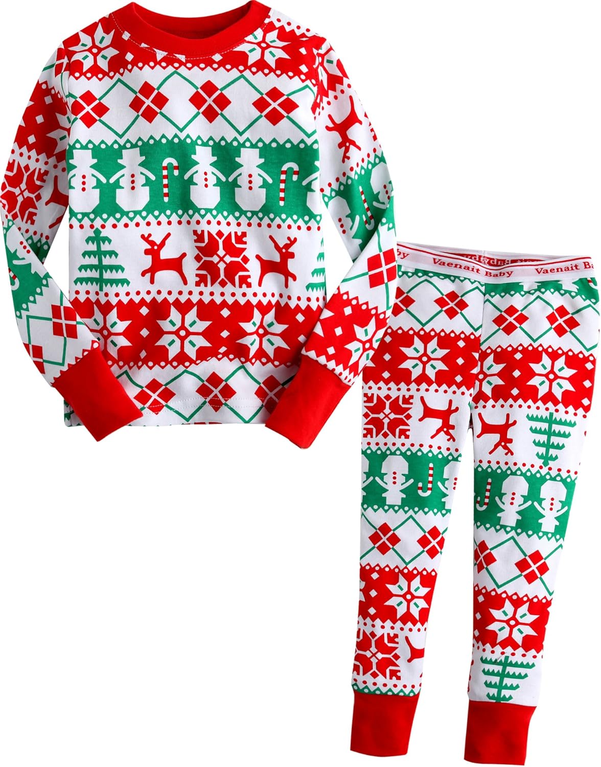 VAENAIT BABY Kids Adult Couple Family Matching Christmas Pjs Xmas Holiday Buffalo Plaid Sibling Pajama Set