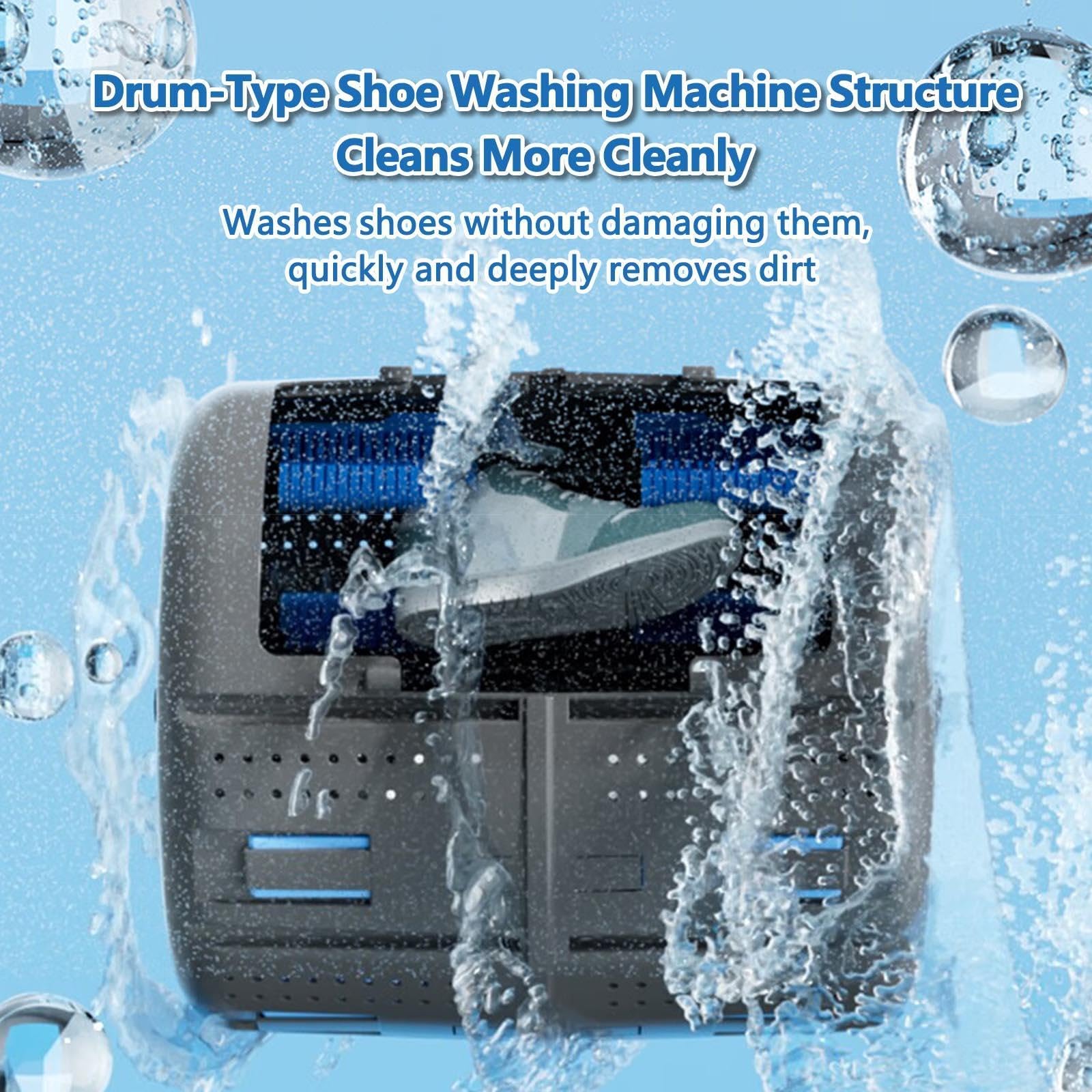 Kleine Waschmaschine für Schuhe, Waschmaschine Camping LED-Touchscreen Portable Washing Machine Geringer Wasser- Und Energieverbrauch
