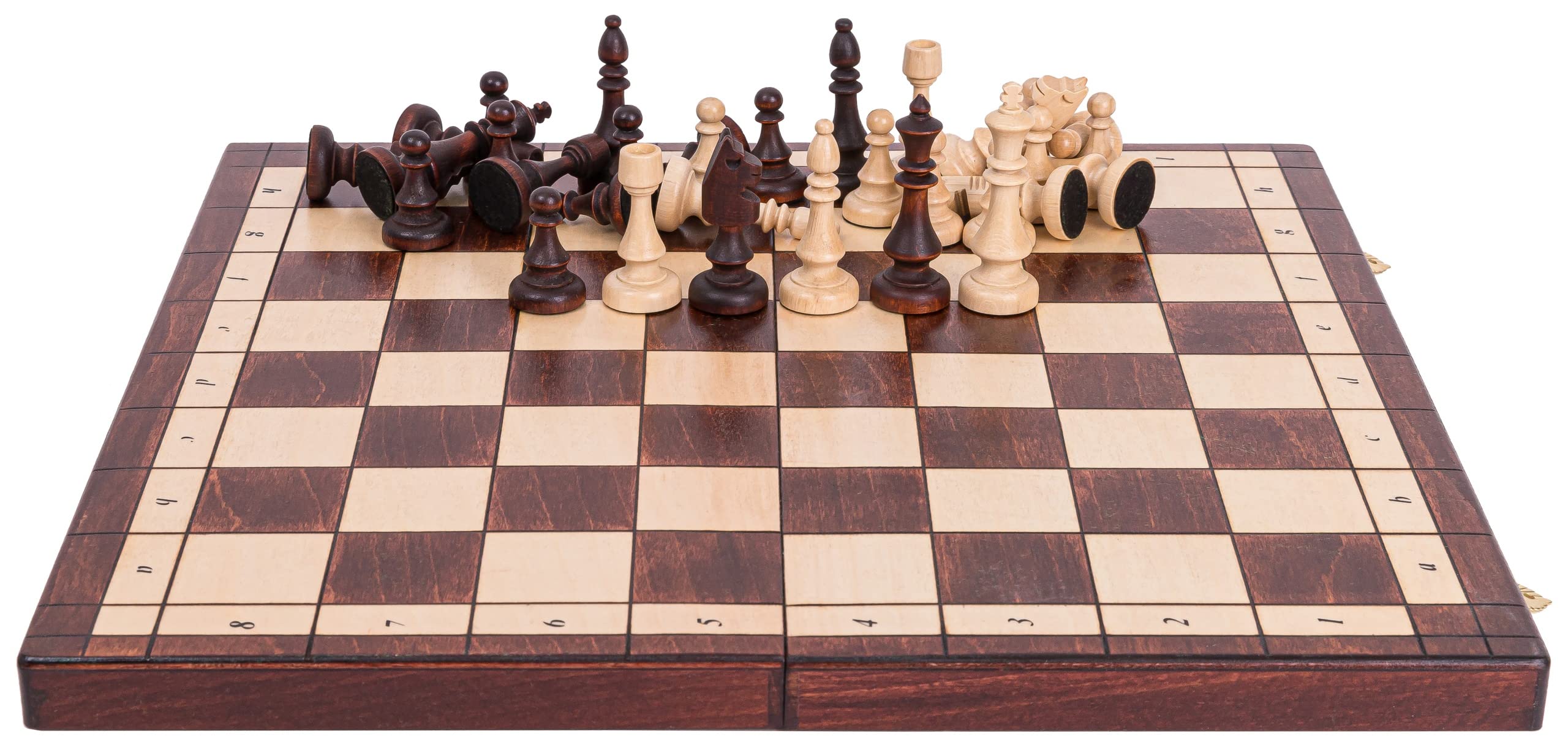 Square - Schach Schachspiel - MAGNETISCHE 350 - Schachfiguren & Schachbrett aus Holz
