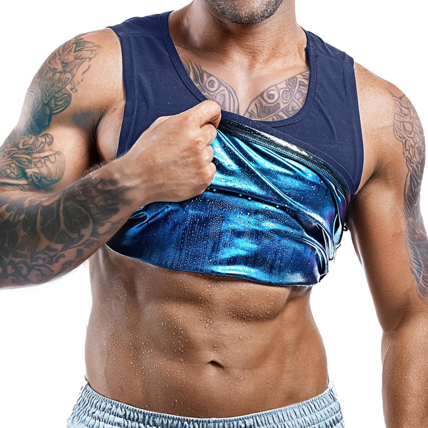 Men’s Sweat Vest - Boost Weight Loss with Increased Sweating & Compression Technology Sauna Vest for Men (XS-7XL)