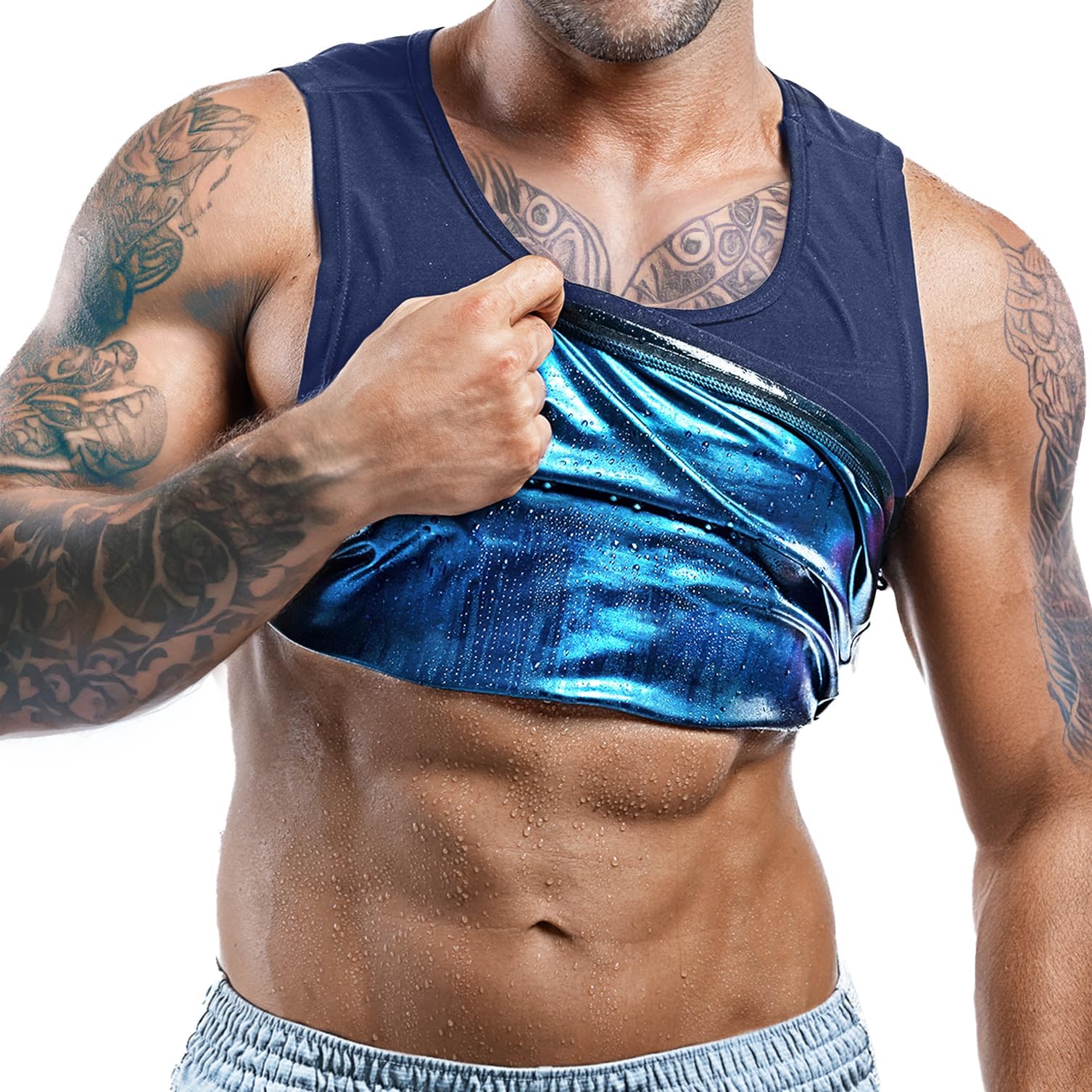 Men’s Sweat Vest - Boost Weight Loss with Increased Sweating & Compression Technology Sauna Vest for Men (XS-7XL)
