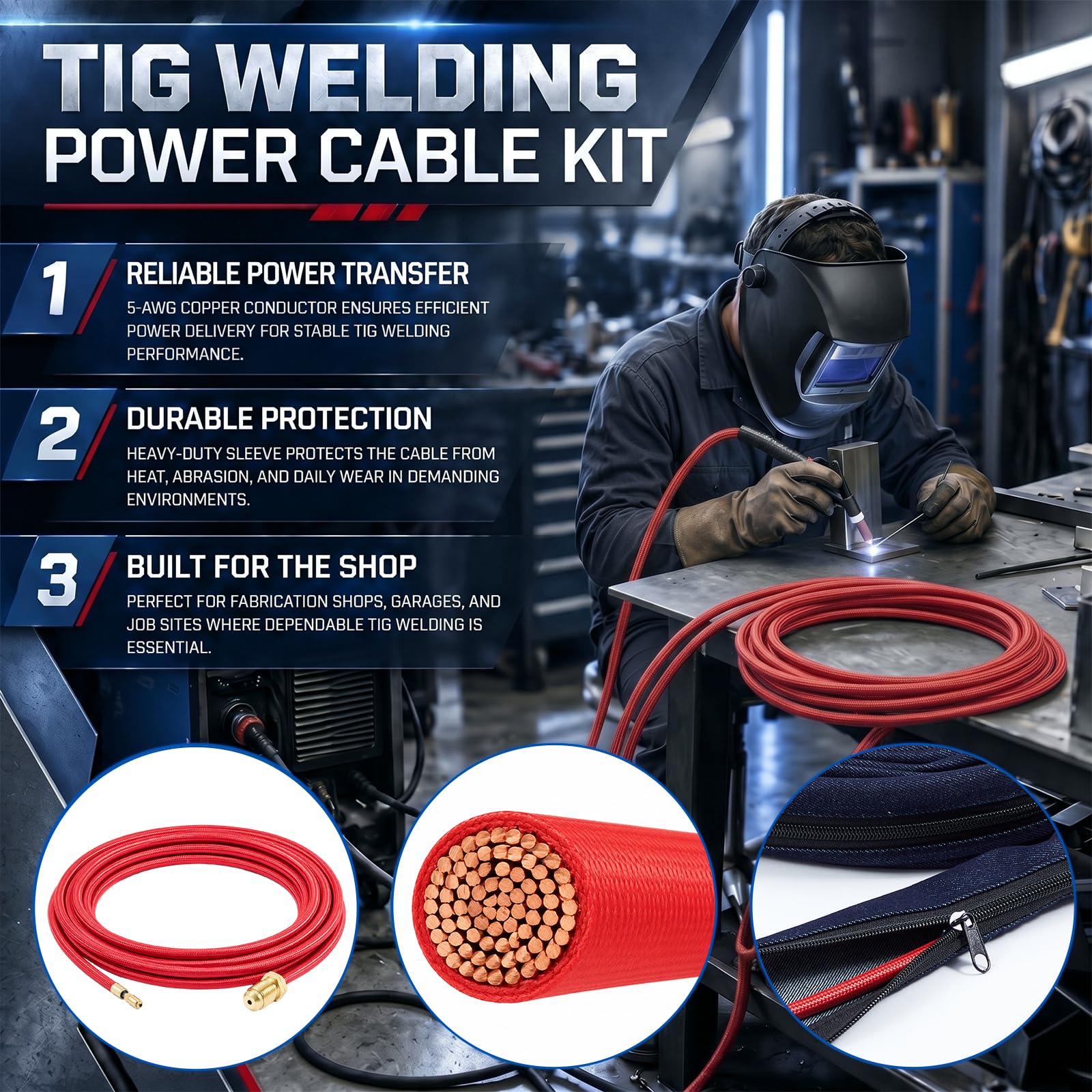 Konohan WP-20 - Cable de alimentación de antorcha Tig refrigerado por agua