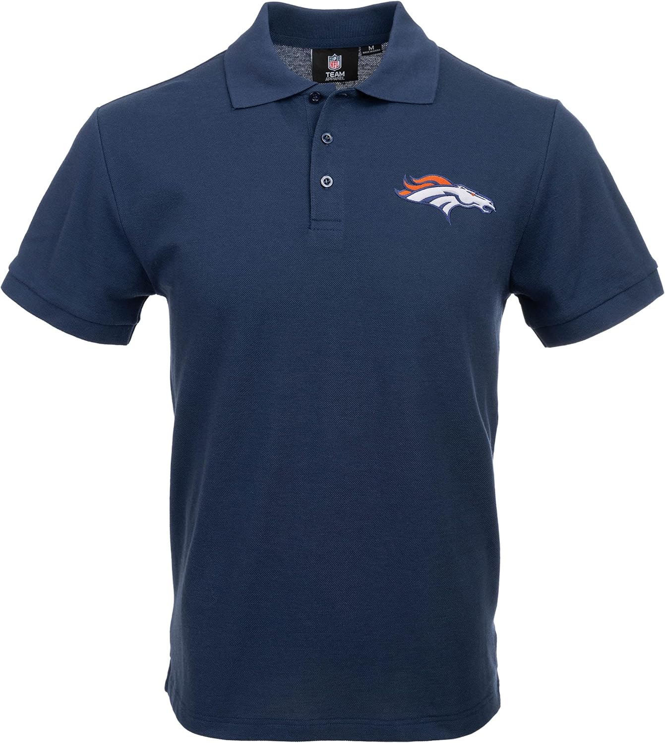 FOCO NFL Mens NFL Team Logo Casual Color Polo Short Sleeve Shirt