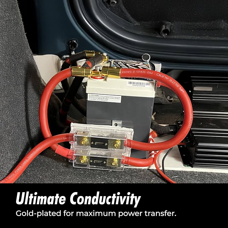 Cable De Batería, Cable De Tierra De 11,8 Pulgadas, 4 Awg, 2 | Cuotas