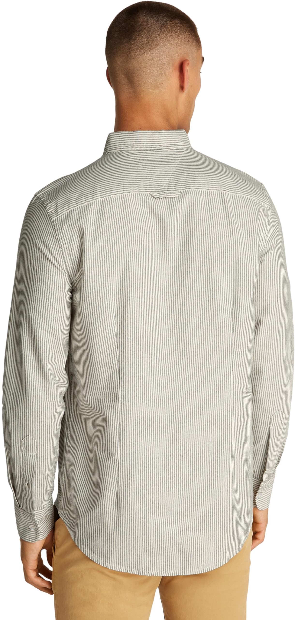 Tommy Jeans Uomo Camicia Stripe Oxford Slim Fit