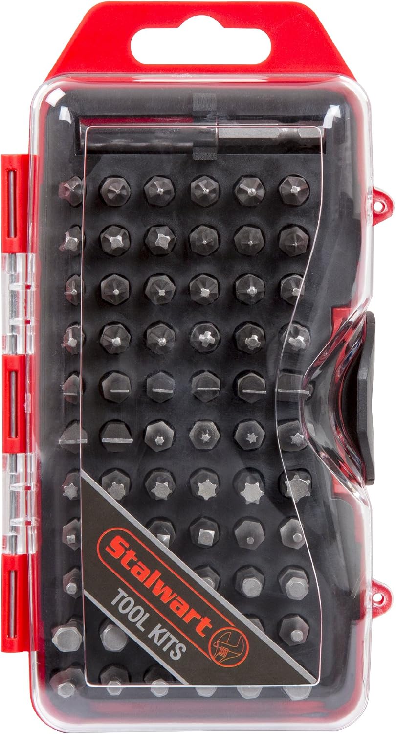 Screwdriver Bit Set, 67 Pieces – Compact Durable Metric and SAE Multipurpose Specialty Bit Set With Storage Case for Power and Hand Tools