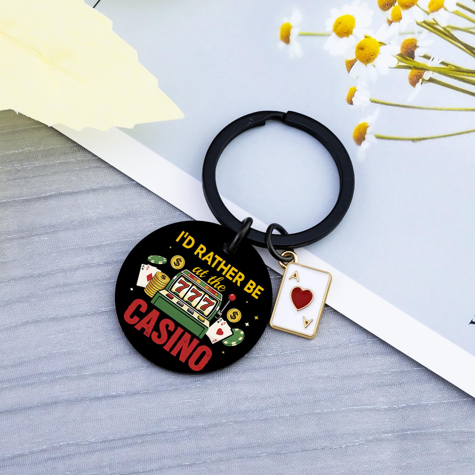 Slot Machine for Men Women Casino Gifts for Gamblers Friends Coworkers Gambling Gifts for Gambling Lovers Lucky Casino Theme Gift Funny Slot Machine Keychain Accessories