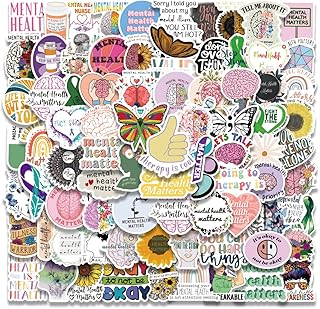 Mental Health Stickers 100PCS Mental Health Awareness,Vinyl Health Gifts Decal,Mental Health Gifts Stickers for Adults,Therapist Gifts Mental Health
