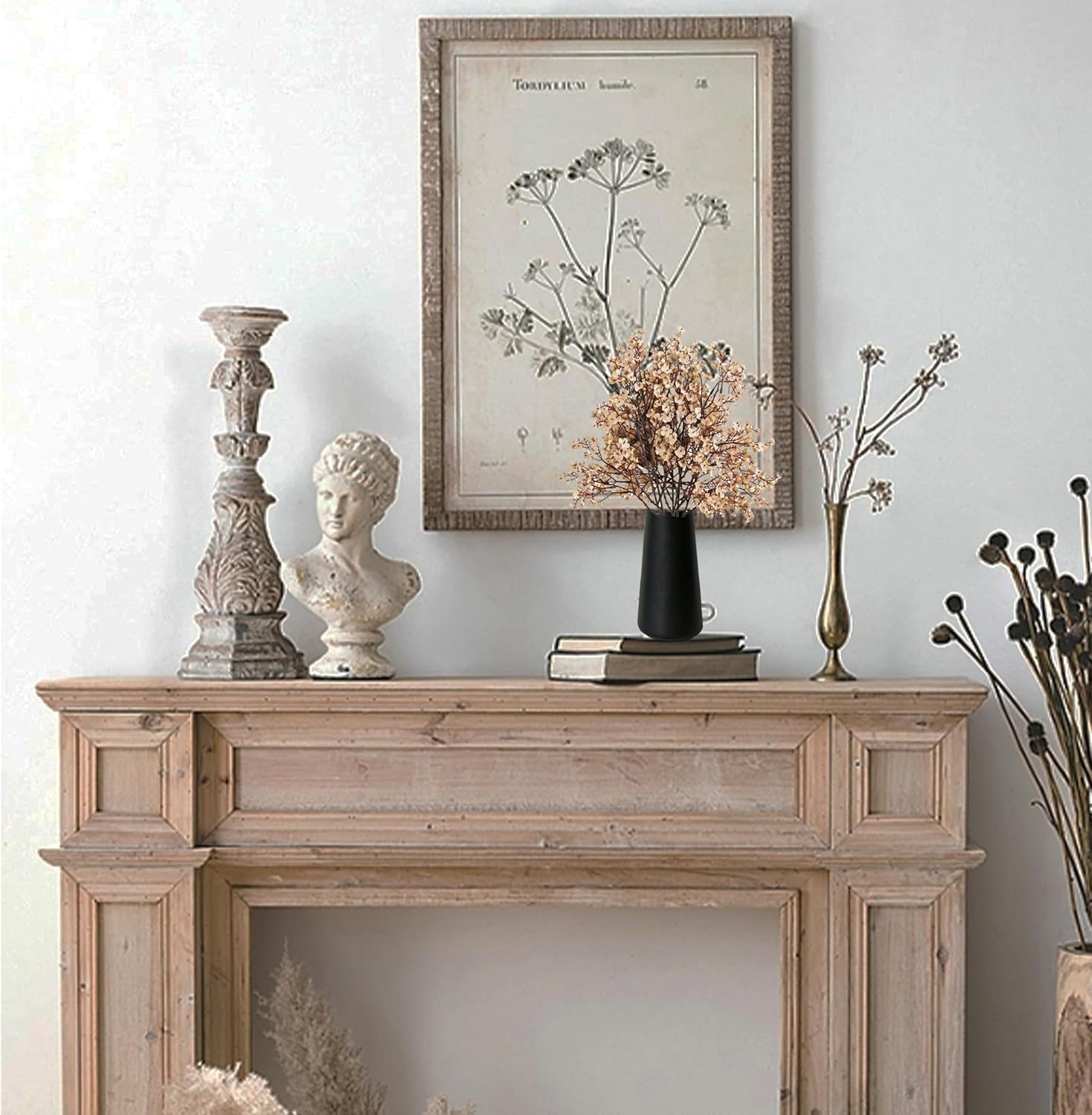 Mandy's Light Brown Artificial Baby’s Breath European Flowers 6 Bundles Silk Gypsophila with Bendable Stems for Fall Valentine's Day and Easter Centerpiece Wedding Decor and Table Arrangements - Image 9