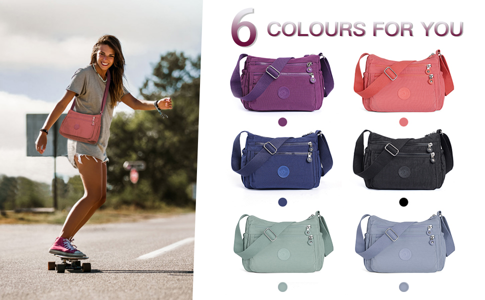 Bolso Crossbody impermeable para mujer multi-bolsillos miniatura 7