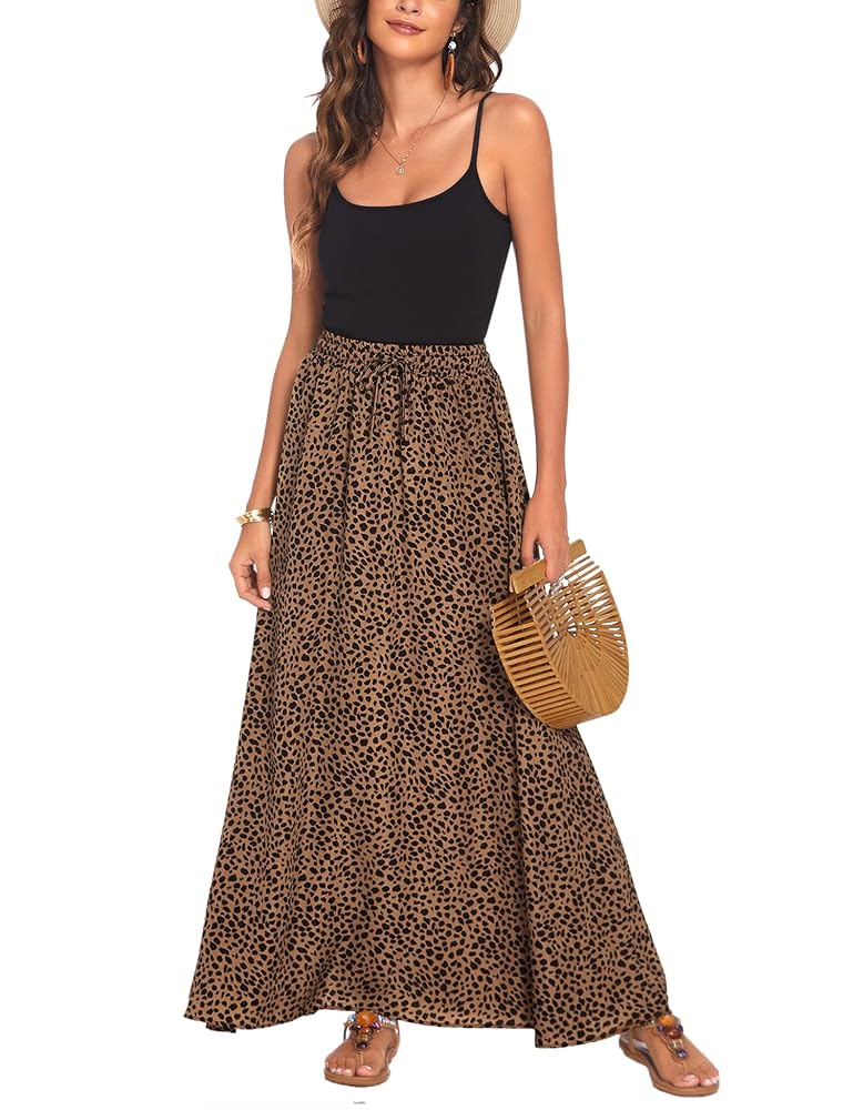 Amazon.com: Bluetime Women High Waist Pleated A-Line Swing