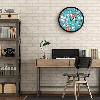 Amazon.co.jp: ハンギョドン 掛け時計 おしゃれ 北欧 壁掛け時計 静音