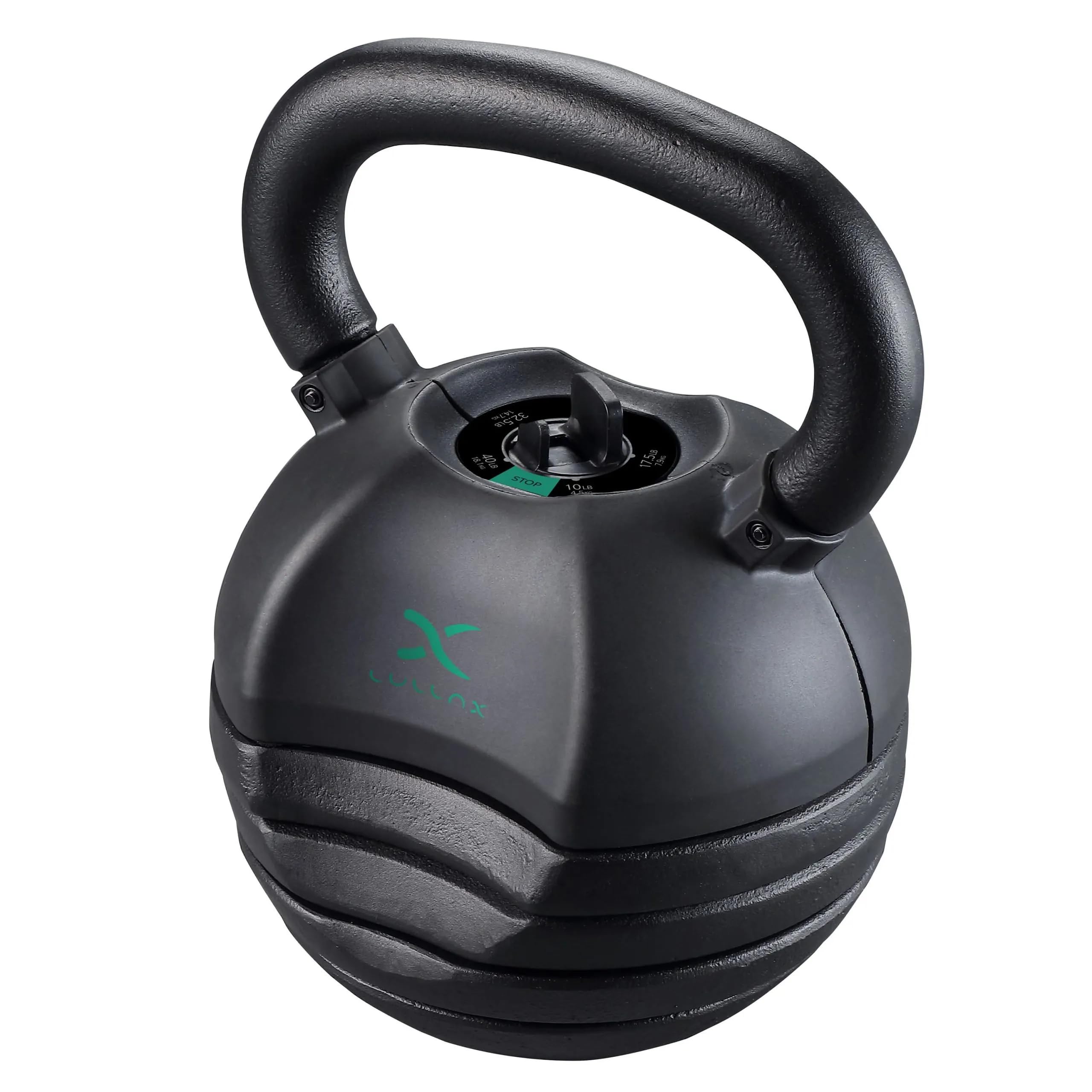 Kettlebell ajustable NEOKET 22.5 kg con sistema de peso variable 5 posiciones de 4.5 a 22.5 kg hierro fundido antideslizante entrenamiento fuerza crossfit gimnasio en casa pesa rusa compacta | LULLAX