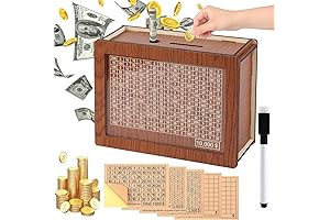 Wooden Coin Bank: A Savings Bank for Adults and Kids