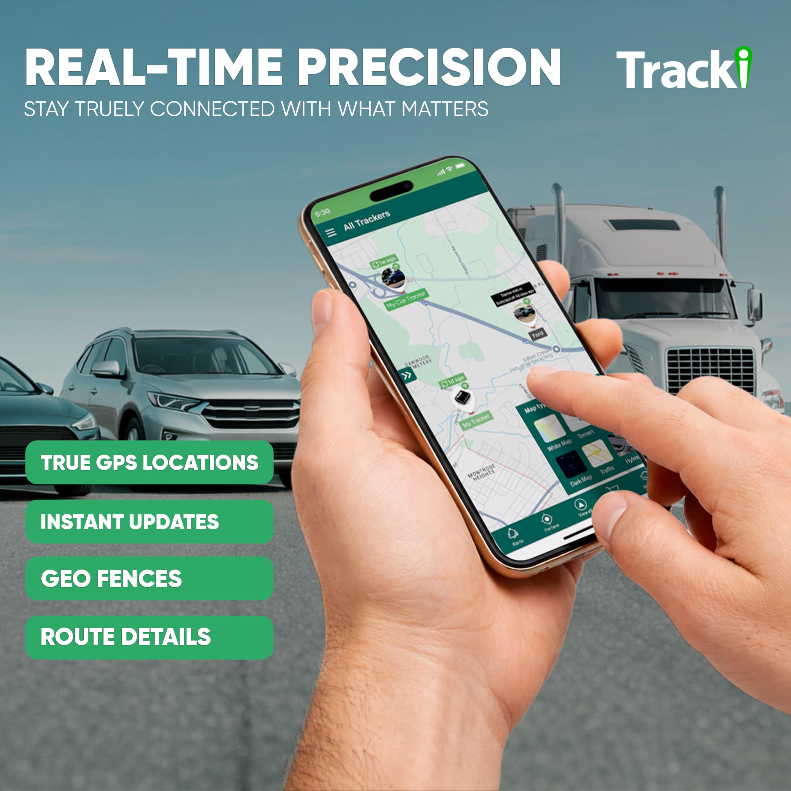 Tracki Pro GPS Tracker for Vehicles, USA made tech. Up to 7 Months Batt. Waterproof Magnetic 4G LTE Long Battery Life 2-7 Month, Unlimited Distance, Subscription Required, Multi Alerts, Hidden Tracker