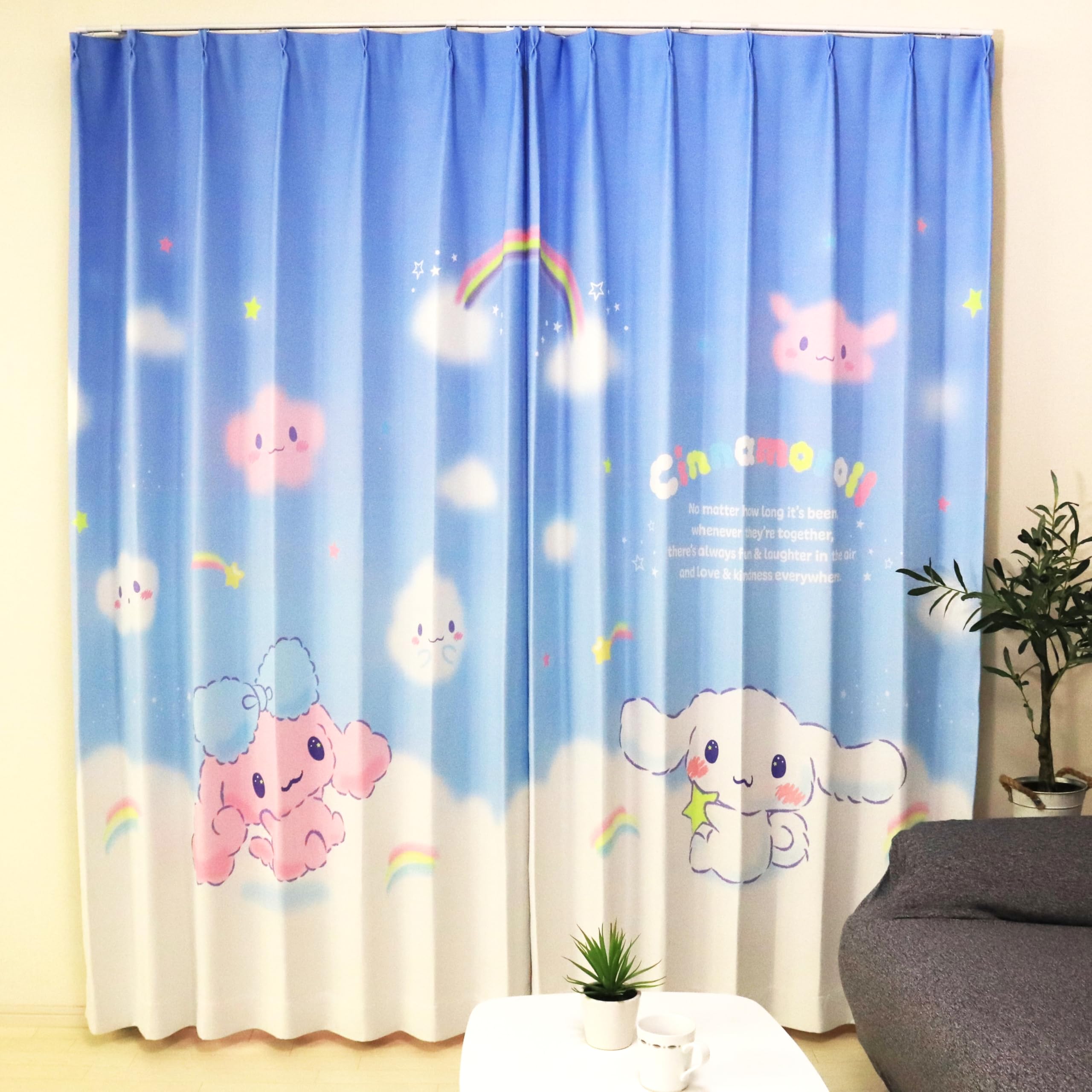 激レア　サンリオ　ウサハナ　カーテン100cm×178cm 2003年 激レア サンリオ カオハナキティ カーテン 100cm×200cm 2003年