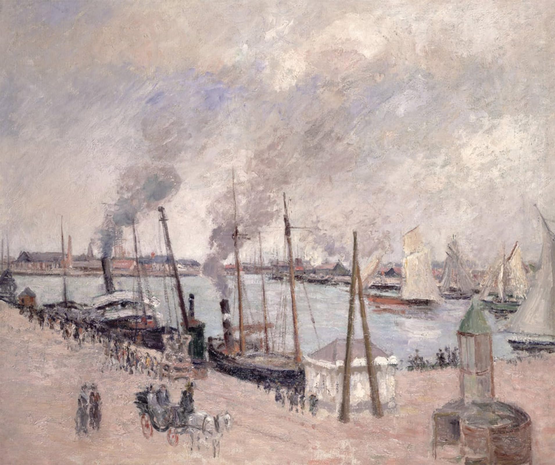 POSTERIIk Famous Animal Posters Vintage Picture the Port of Le Havre by Camille Jacob Pissarro Modern Wall Decor for Home Decor 60x90cm