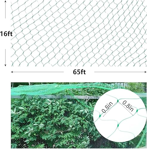 Miniatura 2 de Kikhope - Red para pájaros de 16 pies x 65 pies, red antipájaros para proteger verduras, frutas y plantas