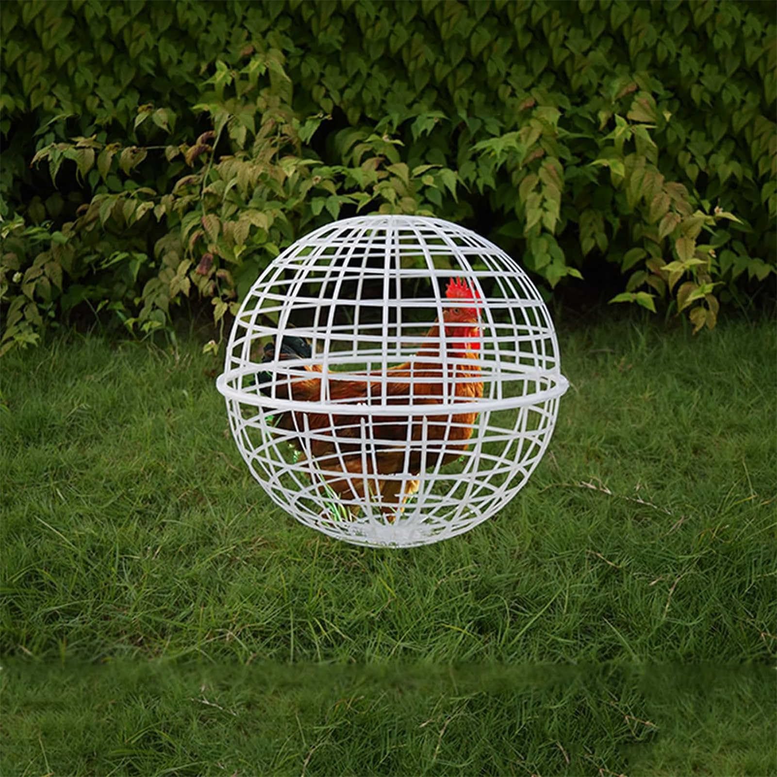 Poulailler Mobile En Plastique En Forme De Boule Ronde Roulante - Lot De 3 Pièces Pour Poules, Lapins Et Animaux