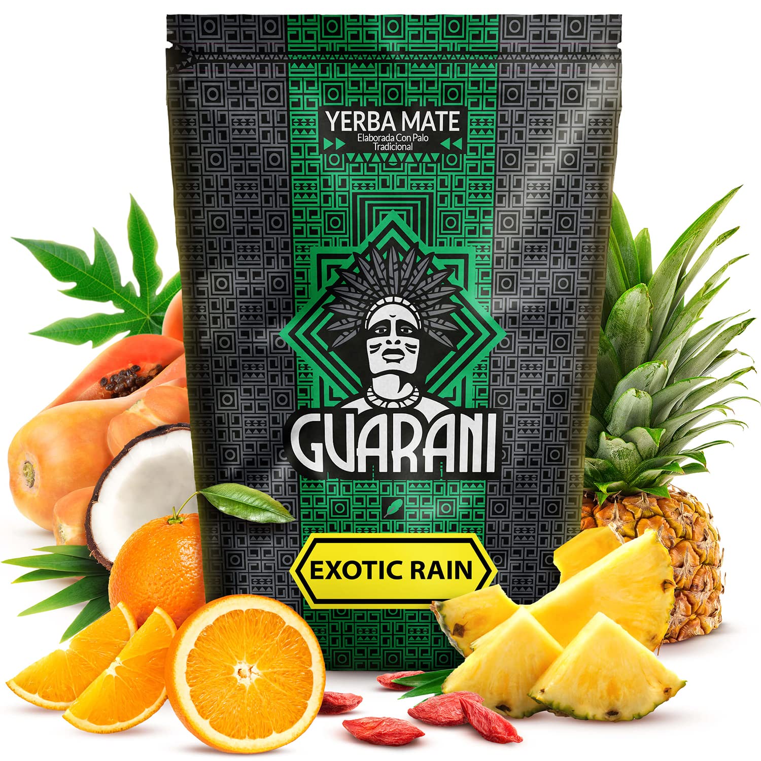 Guarani Yerba Mate Zestaw Trzypak 3x500g 1,5kg Guarana Owoce Leśne Owoce Egzotyczne Paragwajska Naturalna Kofeina