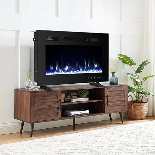 Miniatura 8 de Chimenea eléctrica, insertos de chimenea eléctrica, chimenea falsa, chimenea de pared eléctrica con control remoto, chimenea eléctrica de 30