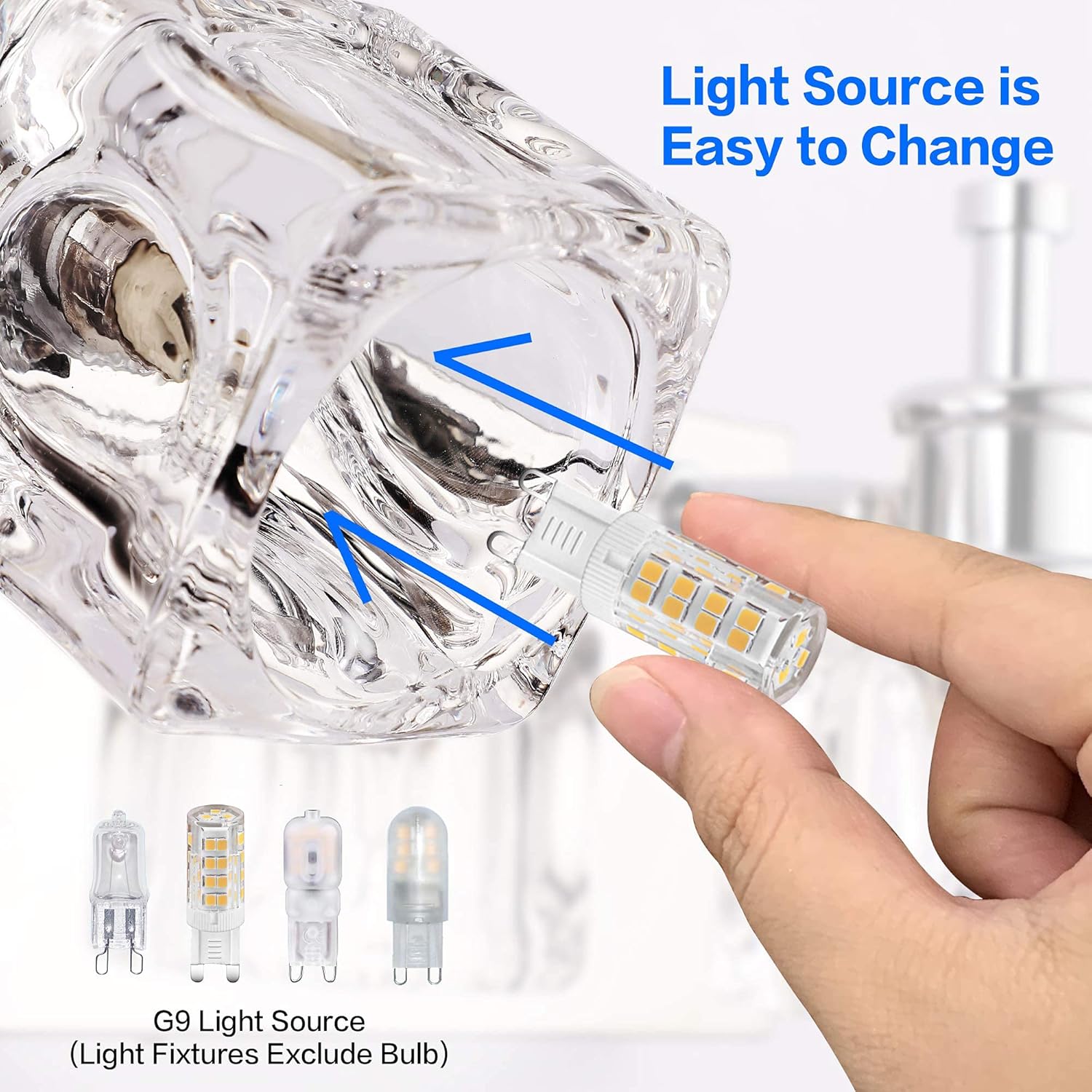 PRESDE Bathroom Vanity Light Fixtures Over Mirror 5 Lights with 6 Lights