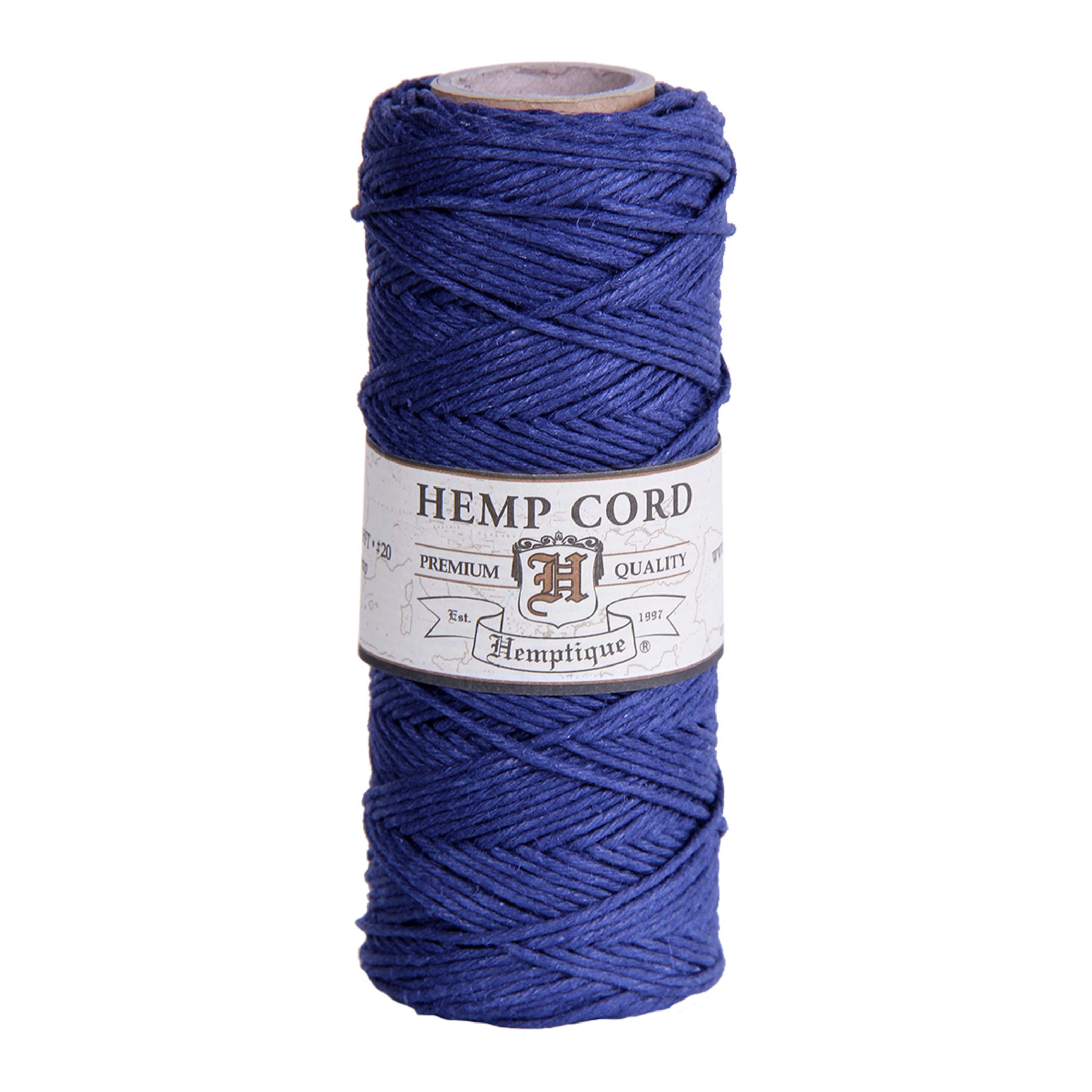 Hemptique Hemp Cord Spool 20lb 205'-Navy, Other, Multicoloured