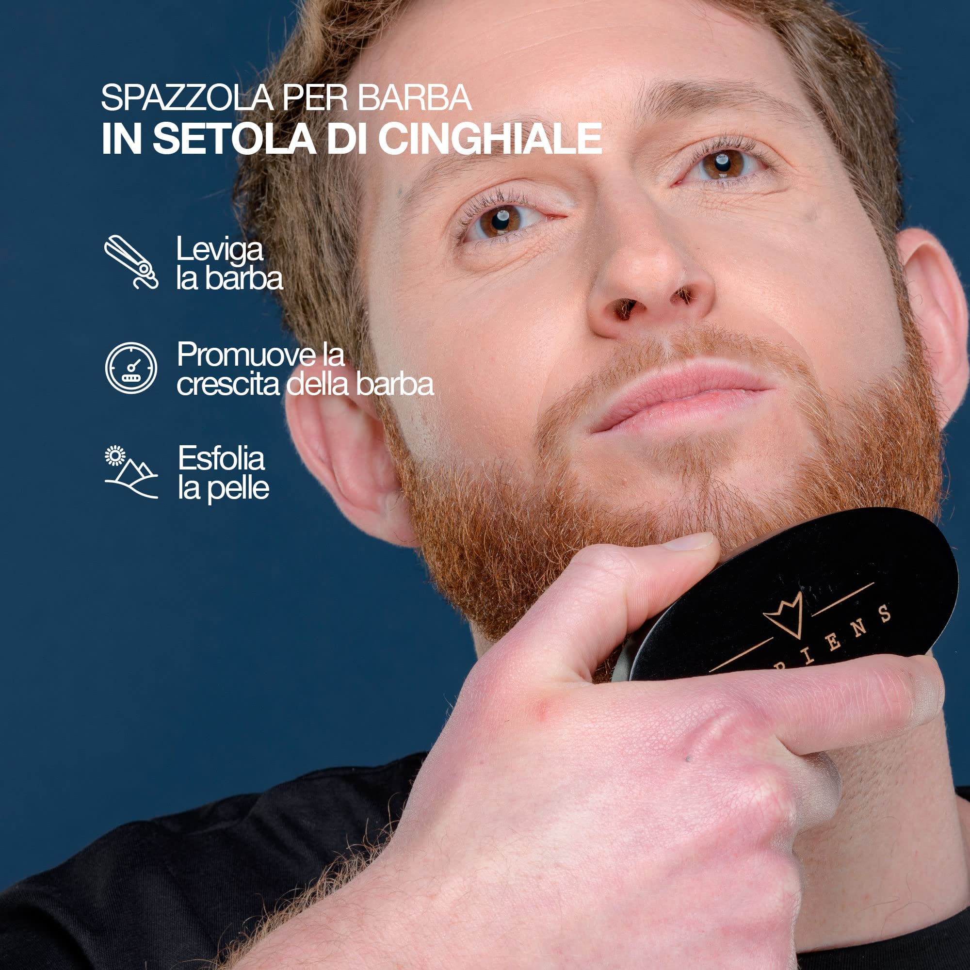 Kit Barba Uomo Sapiens Barbershop - Set Cura Barba Barba con Olio Barba e Balsamo Barba Biologico 100% Naturale Certificato ECOCERT, Pettine barba, Spazzola barba, Forbici, Borsa - Fatto in Francia