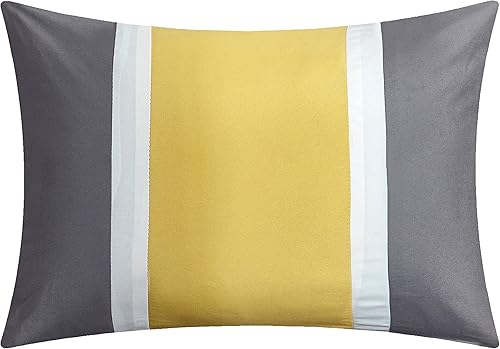 Miniatura 4 de Juego de ropa de cama de 10 piezas Chic Home con edredón con cierre fruncido para cama king todo en una bolsa