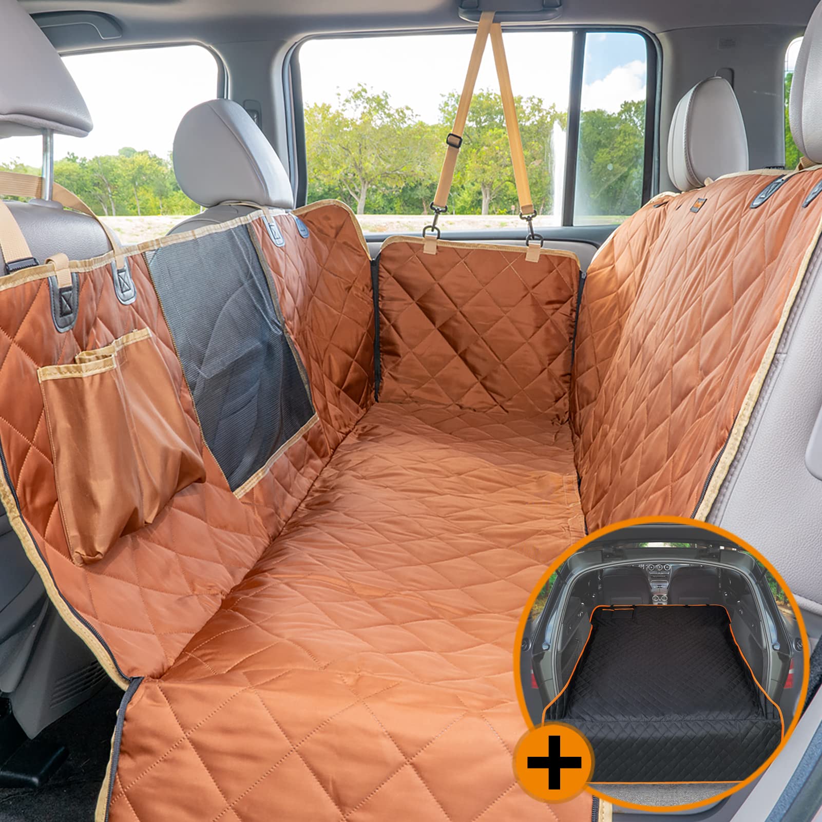 iBuddy Waterproof Dog Car Seat Cover and SUV Dog Cargo Liner