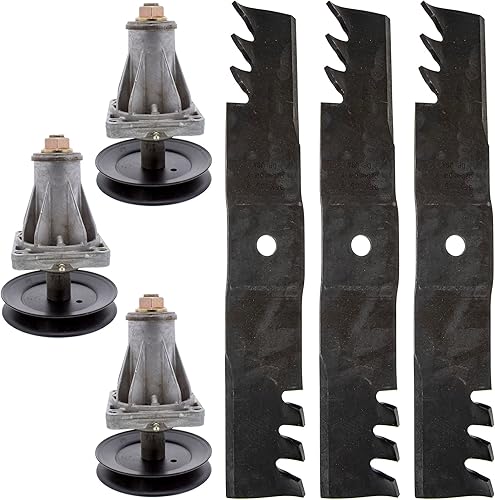 Miniatura 1 de CUB CADET Xtreme Kit de cuchilla y husillo para mantillo 02005018-X 918-06993A Z-Force L54 LX54 LZ54 S54 SX54 SZ54 SZ54