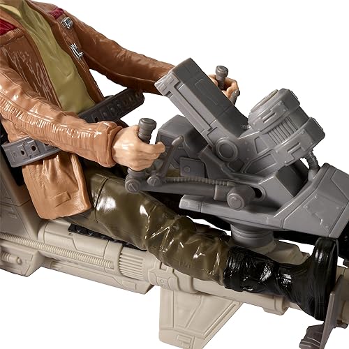 Miniatura 6 de Star Wars Figura de acción E7 Speeder Bike & Poe Dameron