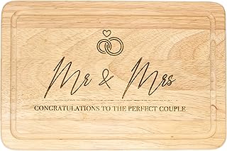 Mr & Mrs Chopping board Wedding Gift For Bride & Groom Present for Worktop at home housewarming gift for couples cutting board Mr & Mrs